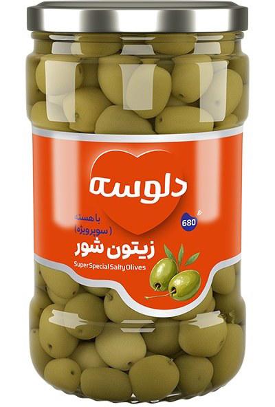 زیتون شورباهسته سوپرویژه 680 گ دلوسه