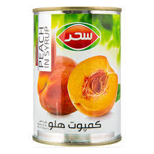 کمپوت هلو 420گ قوطی سحر